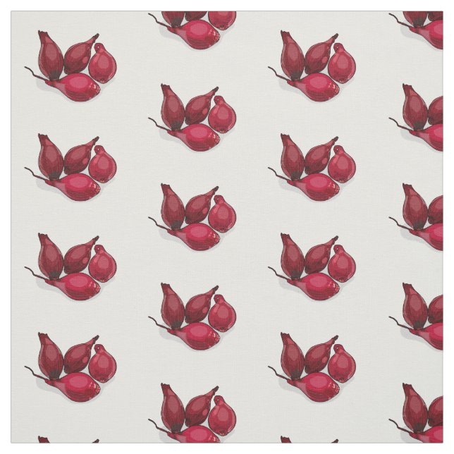 Tissu Illustration de dessin animé Shallot (Échantillon)