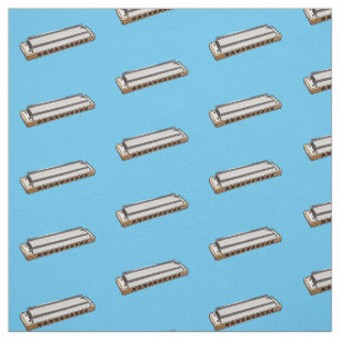 Tissu Illustration de dessin d'Harmonica