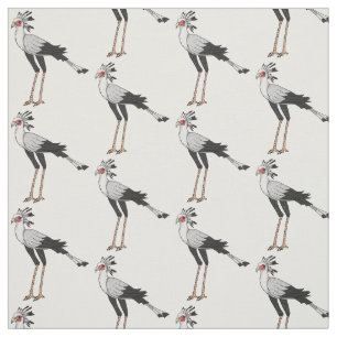 Tissu Illustration de dessin du secrétaire pour oiseaux