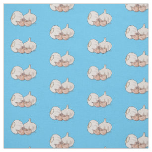 Tissu Illustration de dessin sur l'ail