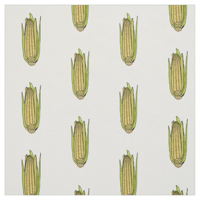 Tissu Illustration de dessin sur le maïs (Échantillon)