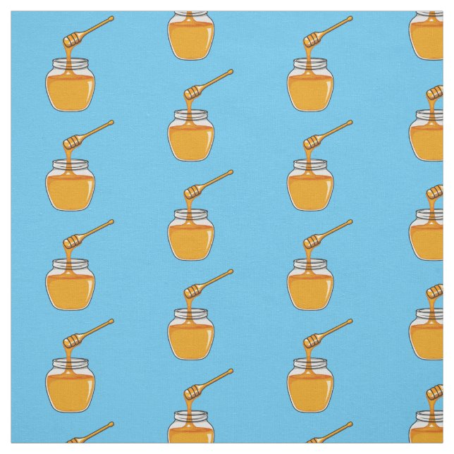 Tissu Illustration de dessin sur le miel (Échantillon)