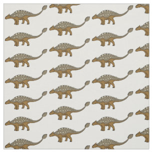 Tissu Illustration de dinosaure blindé Ankylosaurus