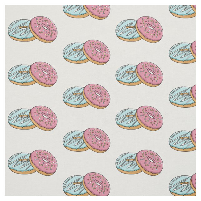 Tissu Illustration de Donut (Échantillon)