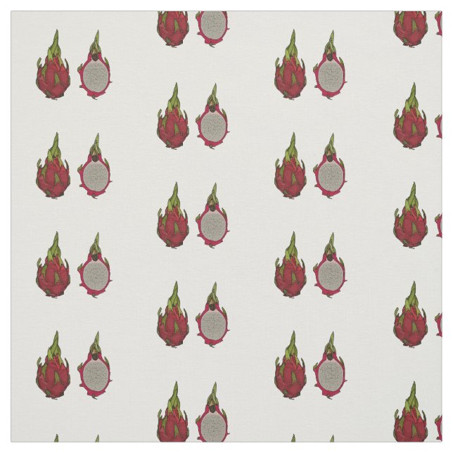 Tissu Illustration de dragon fruit (Échantillon)