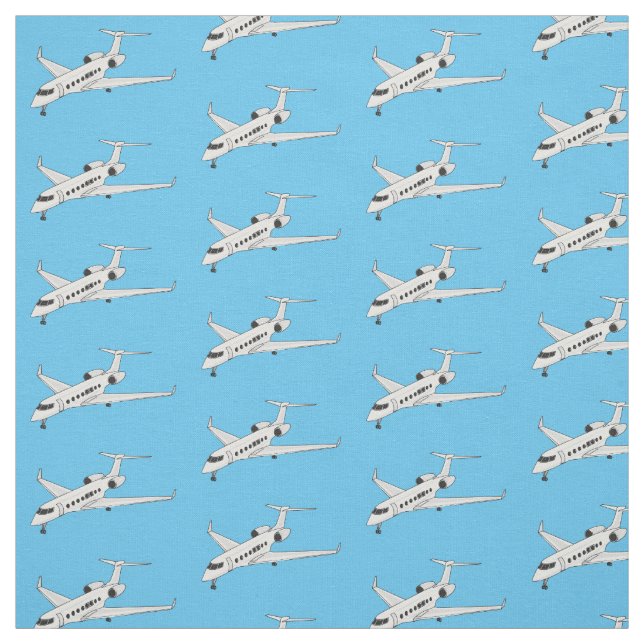 Tissu Illustration de jet privé (Échantillon)