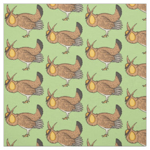 Tissu Illustration de la bande dessinée de poulet de pra