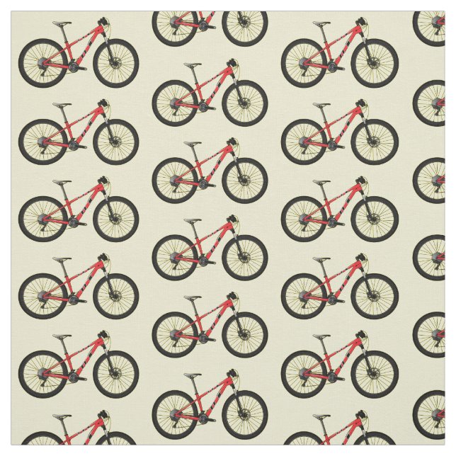 Tissu Illustration de la bande dessinée de vélo (Échantillon)