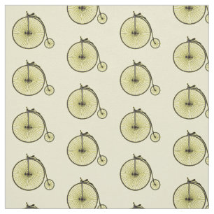 Tissu Illustration de la bande dessinée de vélo à grande
