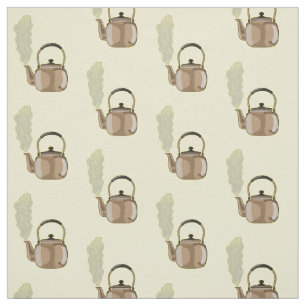 Tissu Illustration de la bouilloire à thé ou à thé
