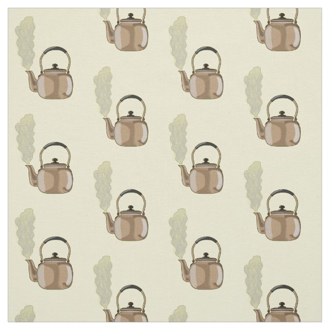 Tissu Illustration de la bouilloire à thé ou à thé (Échantillon)