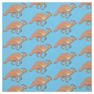 Tissu Illustration de la caricature de dinosaure du para