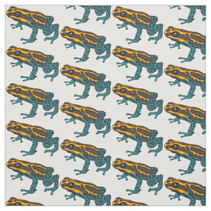 Tissu Illustration de la grenouille à fléchettes de pois