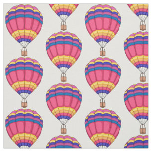 Tissu Illustration de la montgolfière