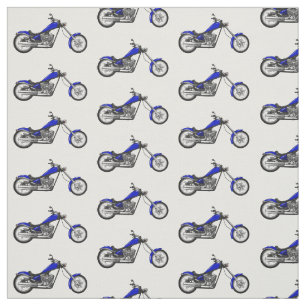 Tissu Illustration de la moto à hélico