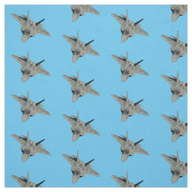 Tissu Illustration de l'avion de chasse (Échantillon)