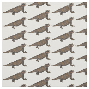 Tissu Illustration de lézard à cornes de Regal
