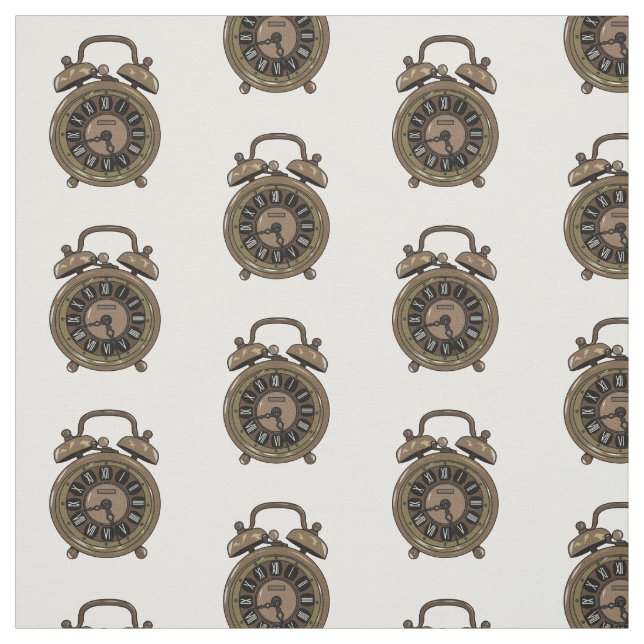 Tissu Illustration de l'horloge d'alarme (Échantillon)