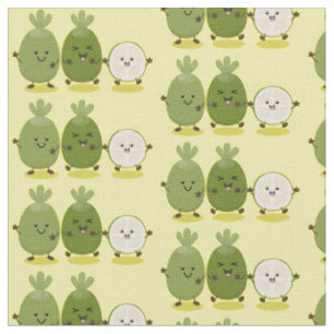 Tissu Illustration de mignonne guava feijoa