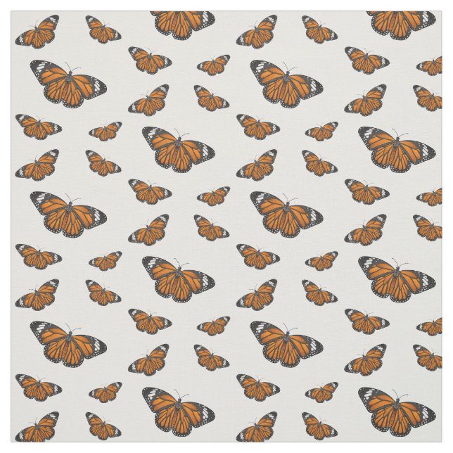 Tissu Illustration de papillon monarque (Échantillon)