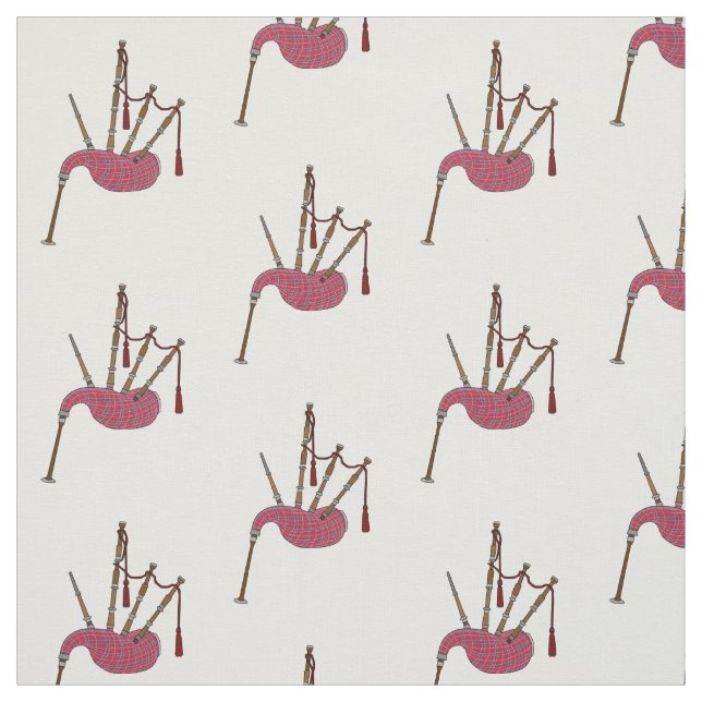 Tissu Illustration de pipes (Échantillon)