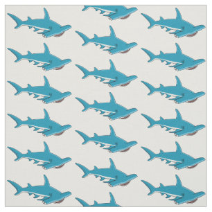 Tissu Illustration de requin marteau