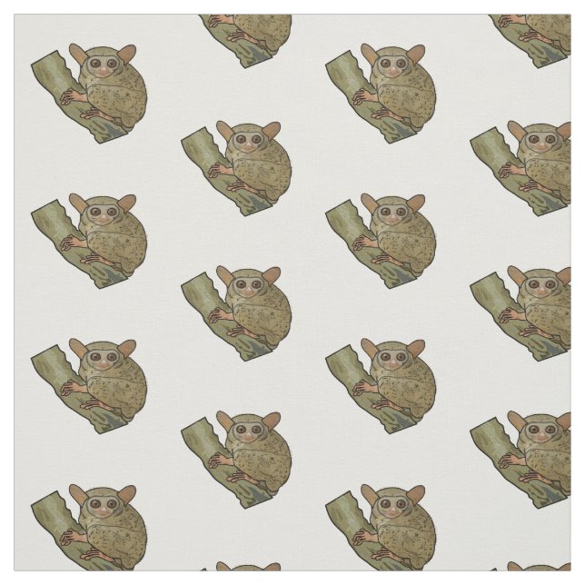 Tissu Illustration de Tarsier (Échantillon)