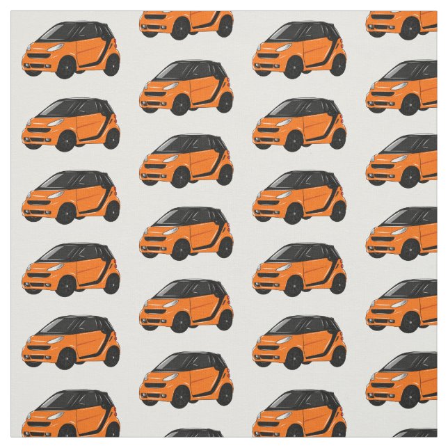 Tissu Illustration de voiture de dessin animé micro (Échantillon)
