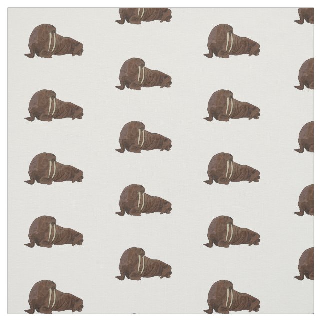 Tissu Illustration de Walrus (Échantillon)