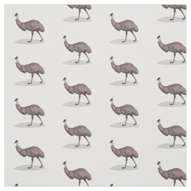 Tissu Illustration d'Emu bird (Échantillon)