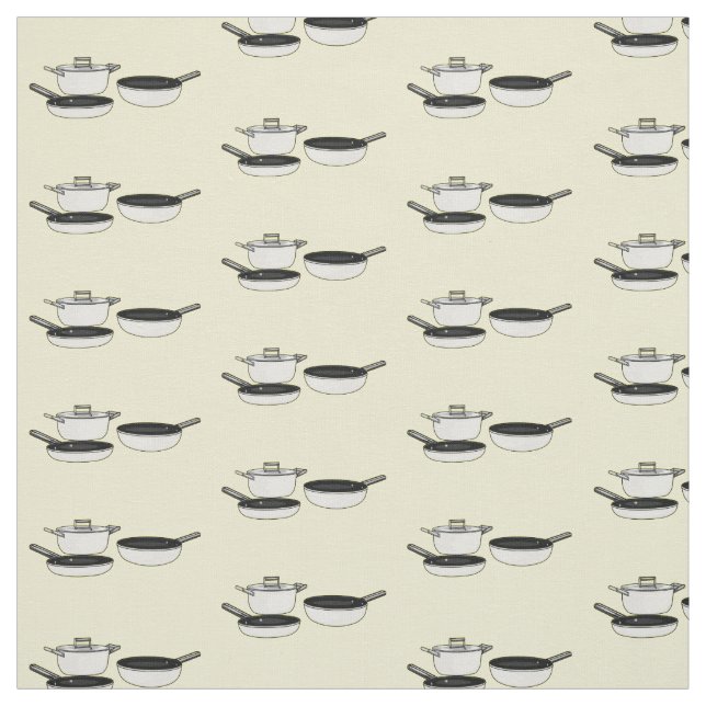 Tissu Illustration des jeux de cuisine (Échantillon)