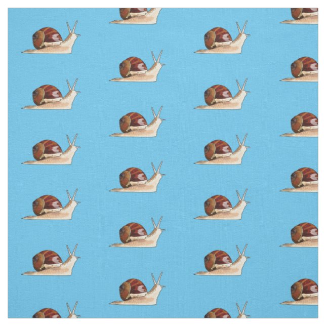 Tissu Illustration d'escargot (Échantillon)