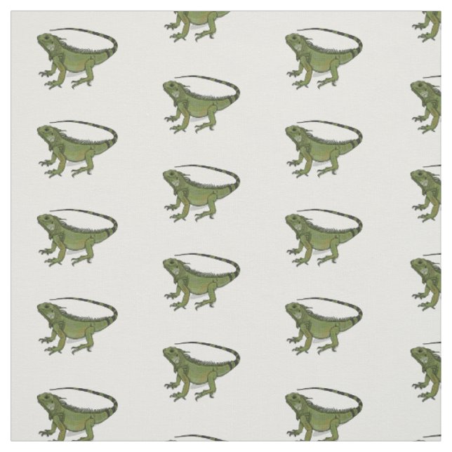 Tissu Illustration d'Iguana (Échantillon)