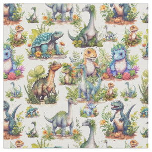 Tissu Illustration Dinosaure