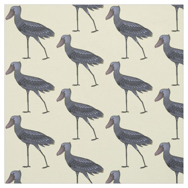 Tissu Illustration d'oiseau de cordonnier (Échantillon)