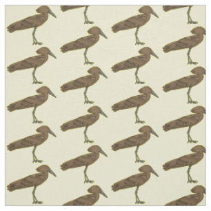 Tissu Illustration d'oiseau Hamerkop