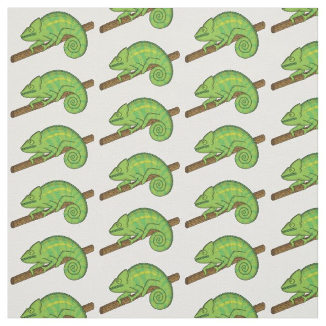 Tissu illustration du caméléon de Parson (Échantillon)