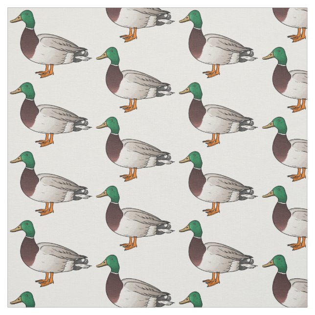 Tissu Illustration du canard de Majard (Échantillon)