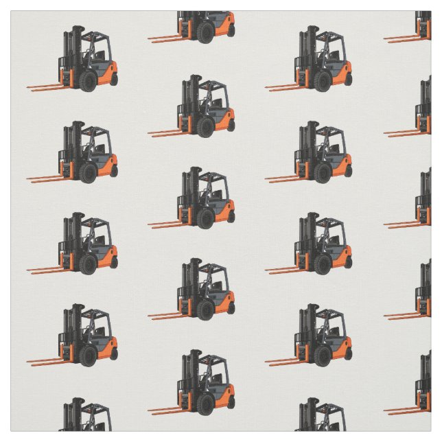 Tissu Illustration du chariot élévateur (Échantillon)