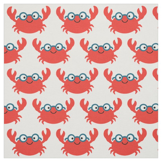 Tissu Illustration du crabe à épices (Échantillon)