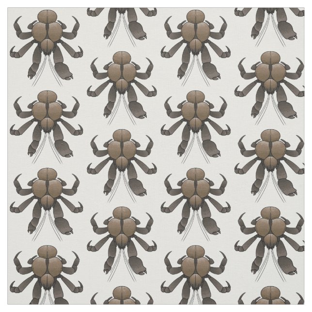 Tissu Illustration du crabe de coco (Échantillon)