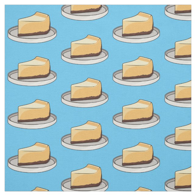 Tissu Illustration du dessin animé Cheesecake (Échantillon)