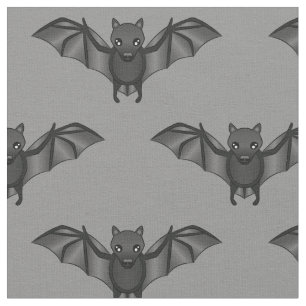 Tissu Illustration du Motif de chauve-souris en dessin