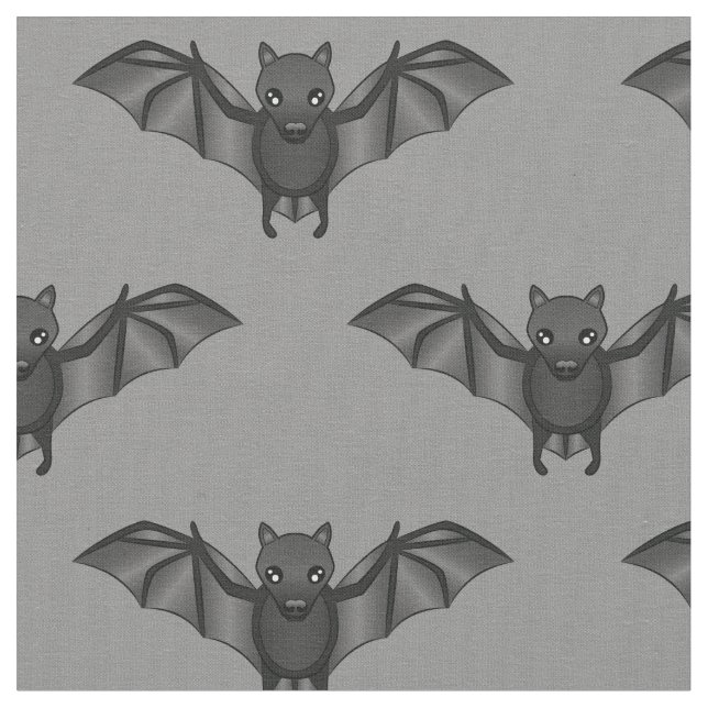 Tissu Illustration du Motif de chauve-souris en dessin (Fermer)