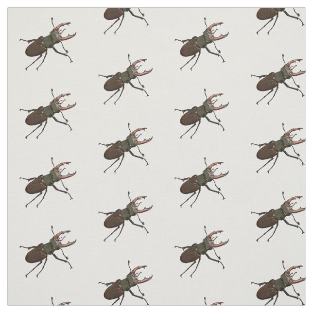 Tissu Illustration du scarabée de stade (Échantillon)