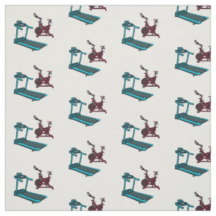 Tissu Illustration du tapis roulant et de la bande dessi