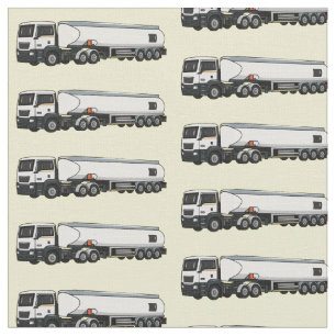 Tissu Illustration du transport de carburant par camion-