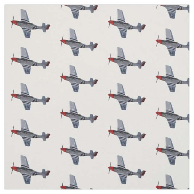 Tissu Illustration d'un avion de chasse-bombardier (Échantillon)