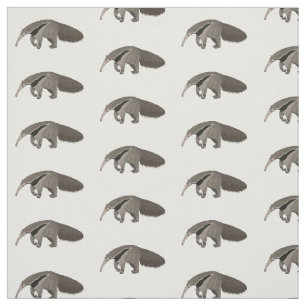 Tissu Illustration d'un dessin animé d'Anteater