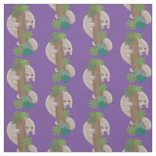 Tissu Illustration d'une anteure de pangolin mignonne